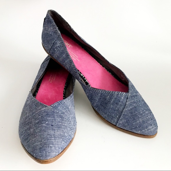 Toms Shoes - TOMS Denim Chambray Jutti Ballet Flat